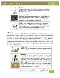Historical Antecedents of Science & Tech | PDF | Loom | Weaving