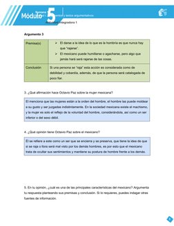 Semana 1
Unidad I. Argumentos y textos argumentativos
Actividad integradora 1
Argumento 3
Premisa(s)

El darse a la idea de