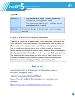 Semana 1
Unidad I. Argumentos y textos argumentativos
Actividad integradora 1
Argumento 
Premisa(s)

Tiene una variedad de p