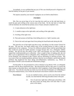 4
Accordingly, we are confident that any jury (if this case should proceed to litigation) will 
find full liability on the