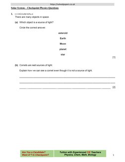 Tuition with Experienced CIE Teachers 
Physics, Chem, Math, Biology 
https://solvedpapers.co.uk 
1 
 
Are You a Candidate?