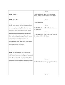 HOST: Ito ang…. 
 
HOST: Open Mic ! 
 
HOST: Isa na namang kaabang-abang na edisyon 
ang matutunghayan nating lahat d