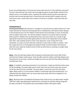 CDA Competency Statement 1 Overview | PDF | Playground | Menu