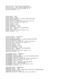Bang Gui Script R6 Bang GUI Script for Roblox | PDF | Text | Typography
