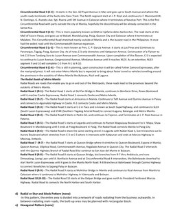 Circumferential Road 3 (C-3) – It starts in the Sen. Gil Puyat Avenue in Man and goes up to South Avenue and where the 
south