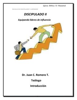 Iglesia  Bíblica  El  Manantial
  ESCUELA DE DISCIPULADO Y LIDERAZGO             
              DISCIPULADO II
             E