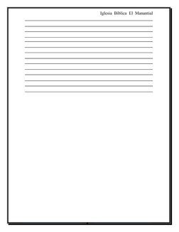 Iglesia  Bíblica  El  Manantial
8
