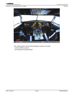 A320 Lighting System Overview | PDF | Cockpit | Aviation