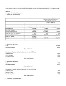Installment Liquidation Cash Priority Program | PDF | Liquidation ...