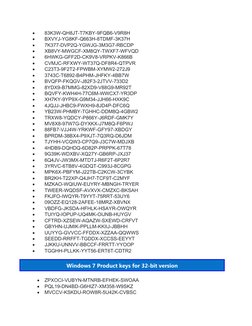
83K3W-QH8JT-T7KBY-9FQB6-V9R8H

BXVYJ-YG8KF-Q663H-8TDMF-3K37H

7K377-DVP2Q-YGWJG-3M3G7-RBCDP

XB8VY-MWGCF-XM8QY-TWXF7-WFV