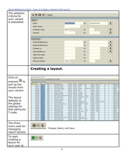 Creating Variants and Layouts in SAP | PDF | Parameter (Computer ...