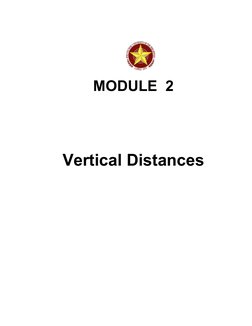 MODULE  2
Vertical Distances
