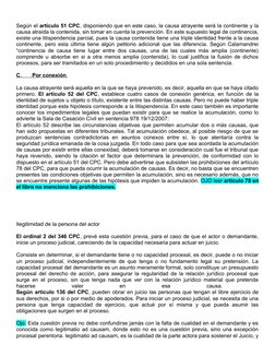 Según el artículo 51 CPC, disponiendo que en este caso, la causa atrayente será la continente y la
causa atraída la contenida