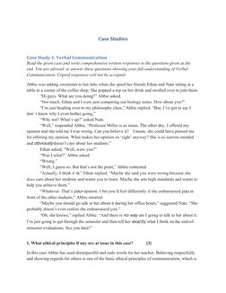Communication Case Communication Skills Case Studies | PDF | Nonverbal Communication ...