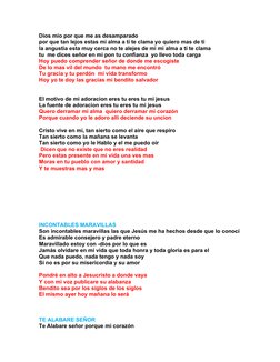 Dios mio por que me as desamparado 
por que tan lejos estas mi alma a ti te clama yo quiero mas de ti 
la angustia esta muy c