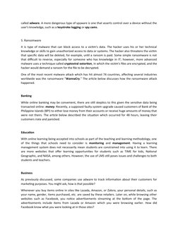 Trends and Issues in ICT for Grade 7 | PDF | Malware | Health Insurance ...