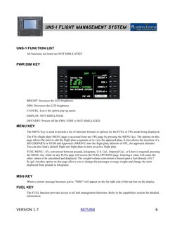 Universal UNS-1 FMS User Manual | PDF | Aerospace | Aerospace Engineering