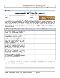 -
Feeding relationships in these ecosystems
-
Protecting and conserving tropical forest ecosystems
Practice
Take-Away Entry #