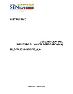 Guía para Declarar IVA en Venezuela | PDF | Impuesto al valor agregado ...