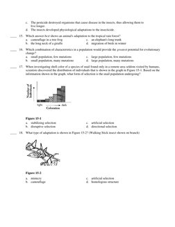 Evolution Practice Test and Answers | PDF | Genetic Diversity | Natural ...