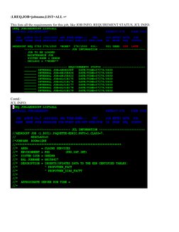 Ca7 Mainframe CA7 Mainframe Job Commands Overview | PDF | Software Engineering ...