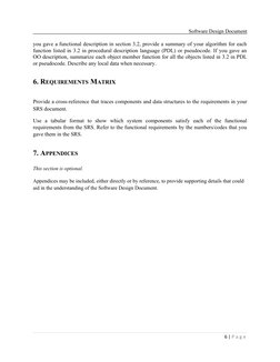 Software Design Document Template | PDF | Software Design | Software