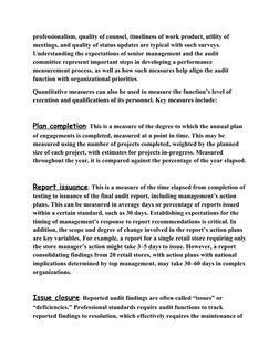 professionalism, quality of counsel, timeliness of work product, utility of 
meetings, and quality of status updates are typi