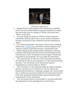 Waterproofing Membrane Method Statement | PDF | Concrete | Building ...