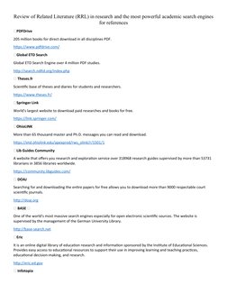 Local Rrl Top RRL Websites for Academic Research | PDF | Academic Journal | Libraries