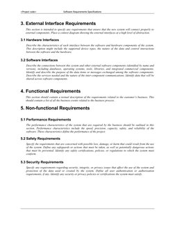 Software Requirements Specification Guide | PDF | Interface (Computing ...