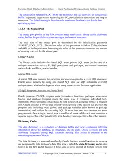 Exploring Oracle Database Administration
Oracle Architectural Components and Database Creation
The initialisation parameter L