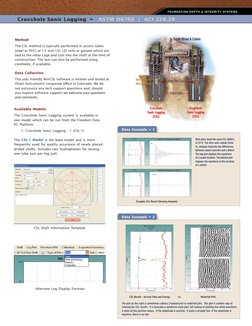 Crosshole Sonic Logging for Foundations | PDF | Deep Foundation ...