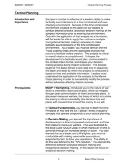 Usmc Teep Example Tactical Planning in Marine Corps Operations | PDF | Reconnaissance ...