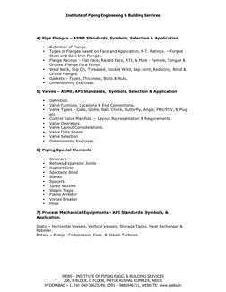 Institute of Piping Engineering & Building Services 
 
 
IPEBS – INSTITUTE OF PIPING ENGG. & BUILDING SERVICES 
206, B-BLOCK,