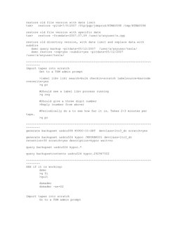 TSM Command Line Operations Guide | PDF | Backup | Computer Data Storage