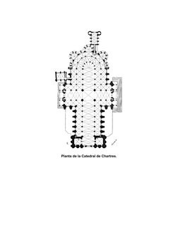 Planta de la Catedral de Chartres.
