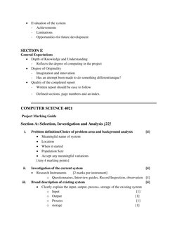  Evaluation of the system 
- 
Achievements 
- 
Limitations 
- 
Opportunities for future development  
 
 
 
 
 
 
 
SECT