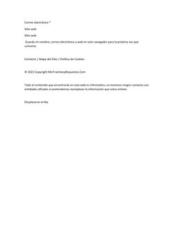 Correo electrónico *
Sitio web
Sitio web
 Guarda mi nombre, correo electrónico y web en este navegador para la próxima vez qu