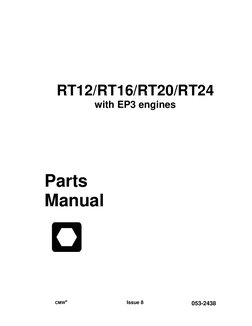 Parts Manual RT12-RT24 053-2438 Issue 8 | PDF | Manufactured Goods ...