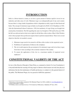 5 
 
 
INTRODUCTION 
India is a labour-intensive country as we have a great amount of human capital to invest in our 
industr