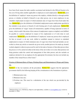 9 
 
have been fixed, means the index number ascertained and declared in the Official Gazette to be 
the cost of living index