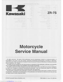 Kaylasaki: Motorcycle Service Manual | PDF | Exhaust Gas | Machines