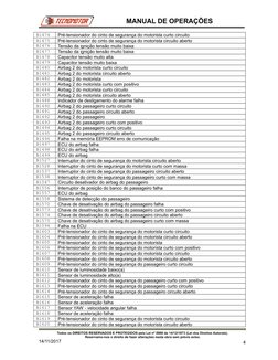 B1474
Pré-tensionador do cinto de segurança do motorista curto circuito
B1475
Pré-tensionador do cinto de segurança do motori