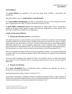 Pastor Rafael Astwood
Pactos Bíblicos
1
Pactos Bíblicos
Los  pactos  bíblicos son  aquellos  en  los  que  uno  puede  abrir