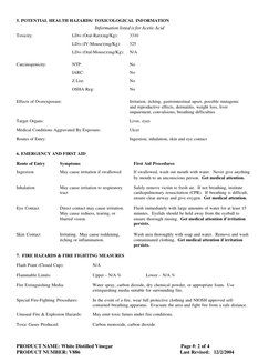 White Distilled Vinegar Safety Data Sheet | PDF | Personal Protective ...