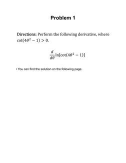 Problem 1
• You can find the solution on the following page.
