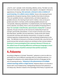 „more‟or „less‟, example: small, interesting, talkative, clumsy. The latter can only 
have one of two values, example: dead,