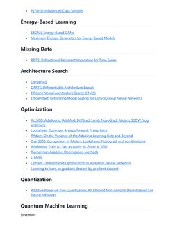 Steve Nouri 
• 
PyTorch Imbalanced Class Sampler  (https://github.com/ufoym/imbalanced-dataset-sampler)
Energy-Based Learning