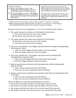 Structure for the TOEFL – Faisal Umri
