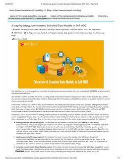 Extend SAP MDG Standard Data Models | PDF | Data Model | Design